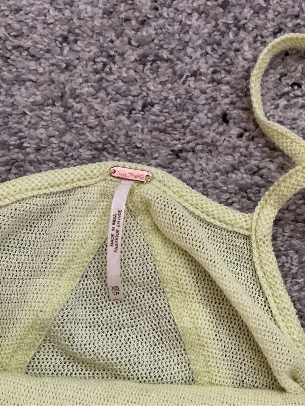 New Free People Calipso Tank ~ Early Bloomer Yellow - Picture 6 of 11